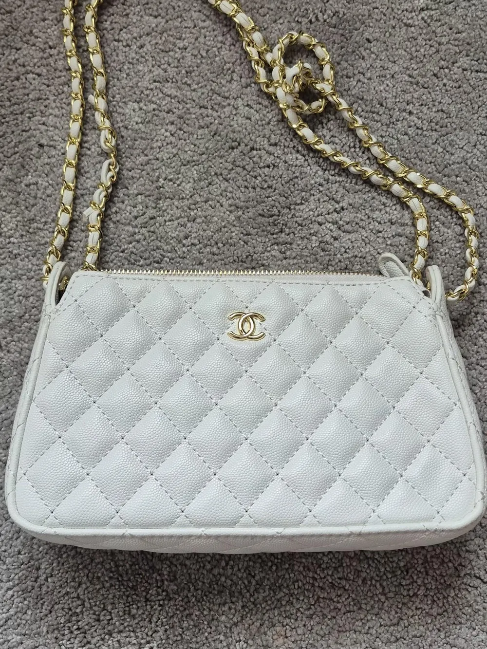Chanel Chain Bag (White)